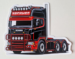 Sticker Scania 4 serie V8power