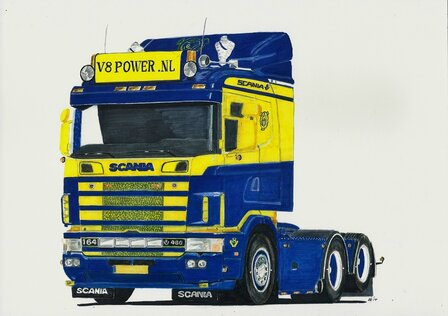 Reservering Scania 164 480 V8power WSI