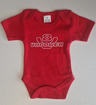 Romper V8power logo (Rood)