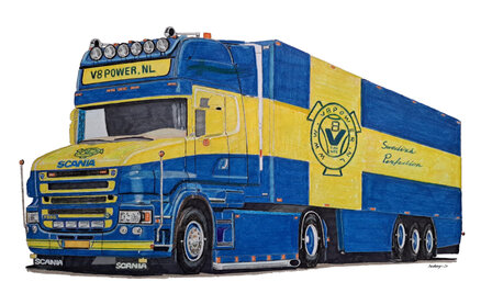 Reservering Scania T500 V8power 25 jaar Jubileum