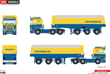 Scania 144 530 kipper V8power WSI