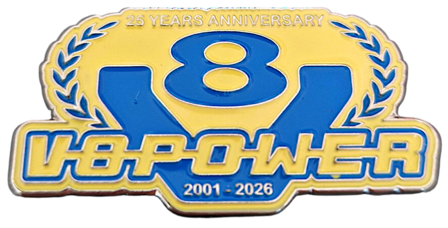 Pin 25 jaar V8power