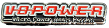 Pin V8power Slogan