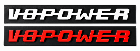 V8power logo bordje
