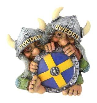 Trolls with Swedish shield