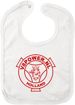Slabbetje V8power - Holland (Wit)